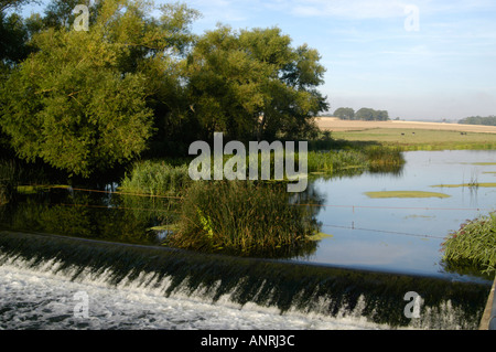 Great Ouse river nel paese oakley lato esterno Bedford Regno Unito Inghilterra Foto Stock