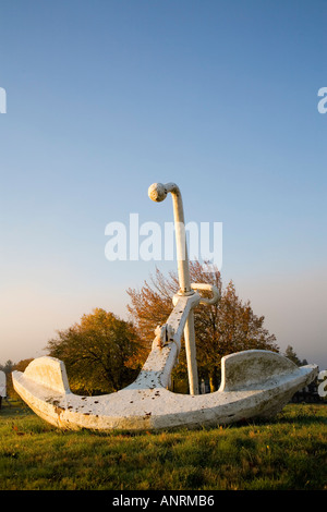 Nave s anchor Fort Worden stato Parco Port Townsend Washington STATI UNITI D'AMERICA Foto Stock