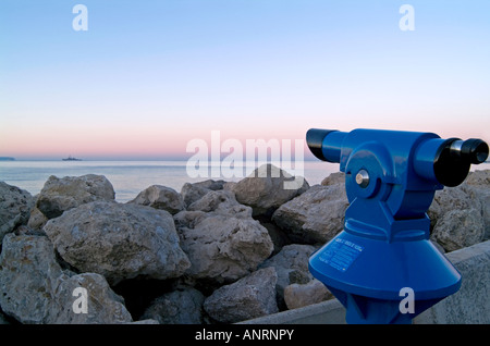 Cannocchiale. Paseo Maritimo. Palma de Mallorca. Spagna Foto Stock