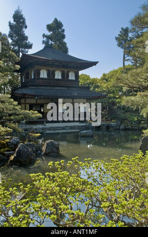 Foto di stock di Ginkakuji Temple aslso conosciuto come il Padiglione d'argento a Kyoto in Giappone Foto Stock