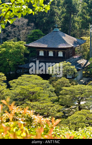 Foto di stock di Ginkakuji Temple aslso conosciuto come il Padiglione d'argento a Kyoto in Giappone Foto Stock