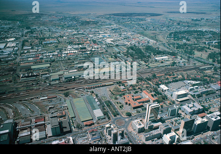 Vista aerea del centro della città di Nairobi Kenya Africa orientale Foto Stock