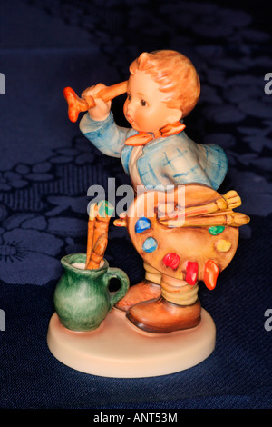 Originale autentico Goebel M.I. Hummel figurine denominato 'artista pittore' datato 1955 Germania Europa Foto Stock