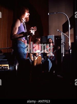 Registrazione Hawkwind presso la BBC nel 1972 Foto Stock