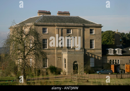 Papplewick Hall Papplewick Nottinghamshire fotografato formano un diritto del pubblico di modo. Papplewick Hall date dai primi 1780s e probabilmente è il lavoro di William Lindley di Doncaster, Papplewick, Nottinghamshire, Regno Unito Foto Stock