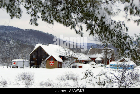 Farm in rural Vermont Foto Stock