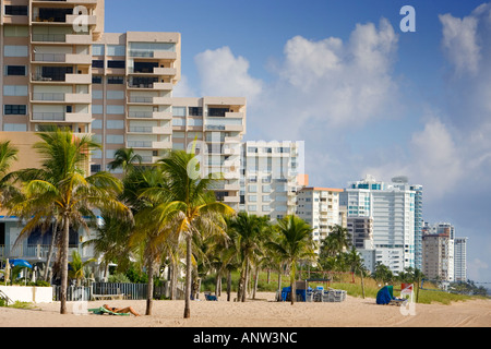Appartamenti sulla spiaggia di Fort Lauderdale, Florida Foto Stock