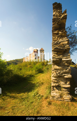 Il castello di Hardegg, Hardegg, regione di Weinviertel, Austria Inferiore, Austria Foto Stock