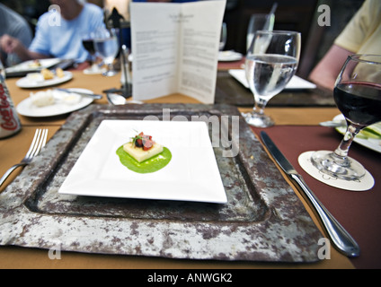 GUATEMALA ANTIGUA menu di degustazione presso la Casa Santo Domingo ristorante Foto Stock