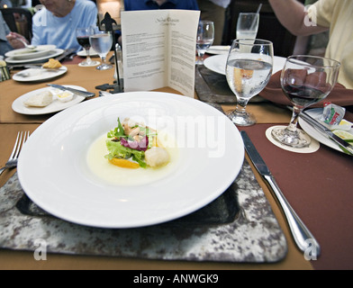 GUATEMALA ANTIGUA menu di degustazione presso la Casa Santo Domingo ristorante Foto Stock