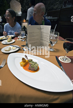 GUATEMALA ANTIGUA menu di degustazione presso la Casa Santo Domingo ristorante Foto Stock