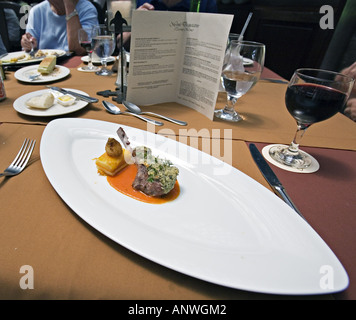 GUATEMALA ANTIGUA menu di degustazione presso la Casa Santo Domingo ristorante Foto Stock