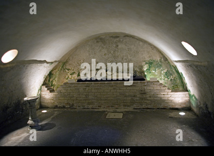 GUATEMALA ANTIGUA Convento cripte nelle rovine di ex convento dei frati domenicani Foto Stock