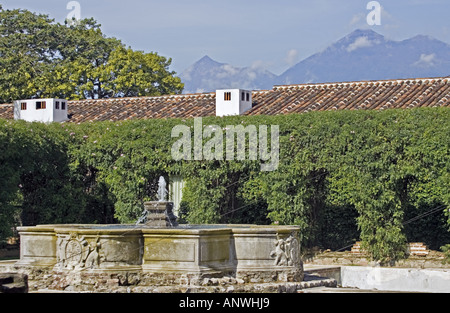 GUATEMALA ANTIGUA rovine del ex convento di frati domenicani Foto Stock