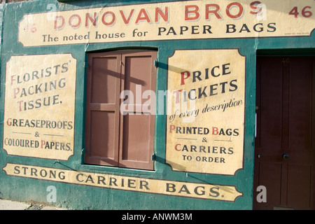 Donovan Bros la nota casa di sacchetti di carta Crispin Street Spitalfields London Foto Stock