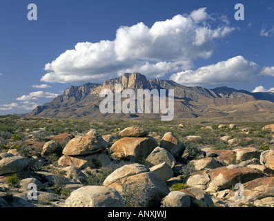 USA Texas una vista di El Capitan picco nel Parco Nazionale delle Montagne Guadalupe ad ovest del Texas Foto Stock