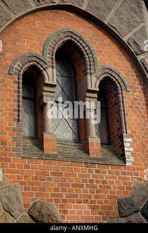 Berlino, Ponte Oberbaum, dettaglio della torre, Germania. Foto Stock