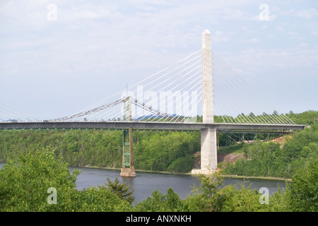 Amerika bridge Penobscot Narrows Bridge vicino a Bucksport maine USA New England Foto Stock