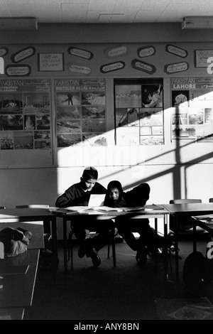 Atlas Comunità scuola primaria , Manningham, Bradford, Yorkshire, Regno Unito Foto Stock