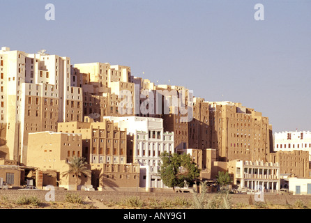 Asia, Medio Oriente, Repubblica dello Yemen, Shibam Hadramaut Foto Stock