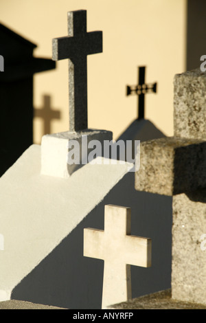 Cimitero, Calvi, Corsica, Francia Foto Stock