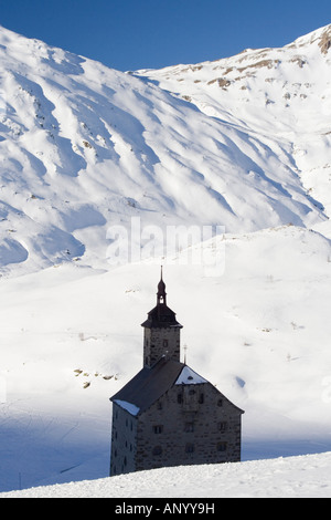 Vecchio Hospice, noto come Alte Spittel o Stockalper Hospiz, Simplon, Svizzera Foto Stock