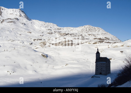 Vecchio Hospice, noto come Alte Spittel o Stockalper Hospiz, Simplon, Svizzera Foto Stock