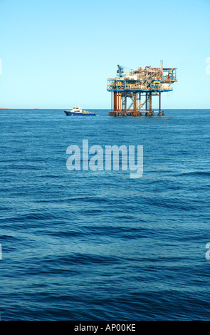 Piattaforma di gas di Harriet off Barrow Island, Western Australia n. PR Foto Stock