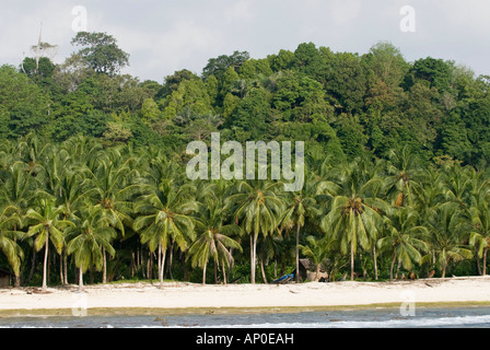 Le lance area sinistra isole mentawai Indonesia Foto Stock