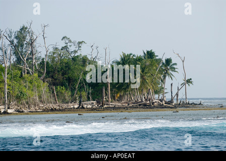 Lancia s area sinistra isole mentawai Indonesia Foto Stock