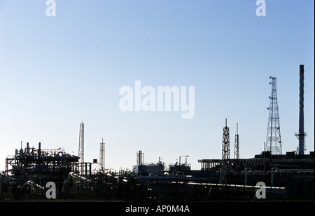 Bacton Gas terminale in Norfolk che collega la fornitura di gas in Europa continentale per il Regno Unito Foto Stock