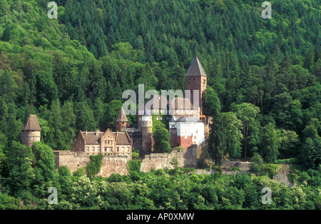 Il castello di Staufer, Zwingenberg, Neckar, Odenwald Germania Foto Stock