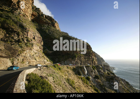Chapmans Peak Drive da Hout Bay a Noordhoek, Cape Peninsula, West Cape, Sud Africa e Africa Foto Stock