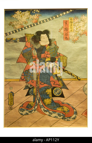 Kunisada fukumatsu giappone giapponese orient oriental stampa stampa woodblock Toyokuni III popolare prolifico finanziariamente riuscita Foto Stock