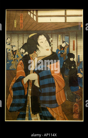 Utagawa kuniyoshi bando shuka giappone giapponese orient oriental stampa stampa woodblock1797 1861grande maestro stile Ukiyo-e courtes Foto Stock