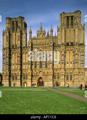 Inghilterra Cattedrale di Wells Foto Stock