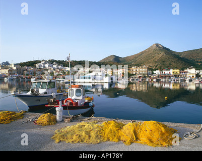 Porto di Eloúnda vicino Agíos Nikolaos, Creta, Grecia Foto Stock