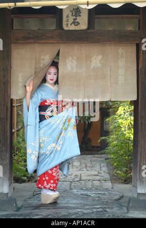 Una Geisha in formazione, Masayo Maiko, Kyoto, Giappone Foto Stock