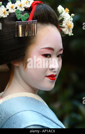 Una Geisha in formazione, Masayo Maiko, Kyoto, Giappone Foto Stock