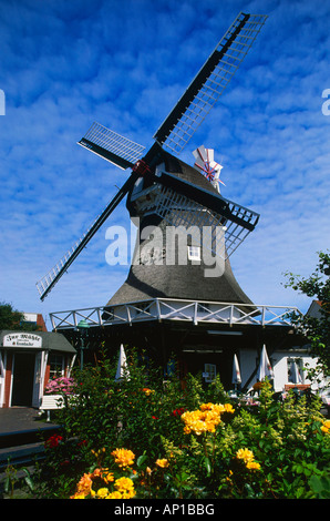 Il mulino a vento, Norderney Isola, Est Isole Frisone, Germania Foto Stock