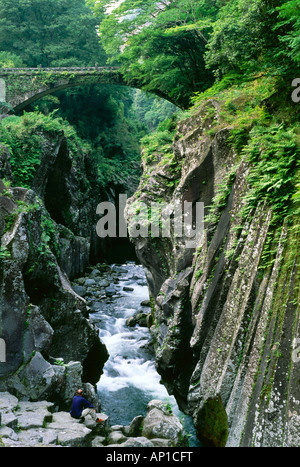 Takachiho Gorge, a sud dell'Isola di Kyushu in Giappone Foto Stock