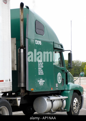 Carrello di appoggio I55 interstate Illinois USA Foto Stock