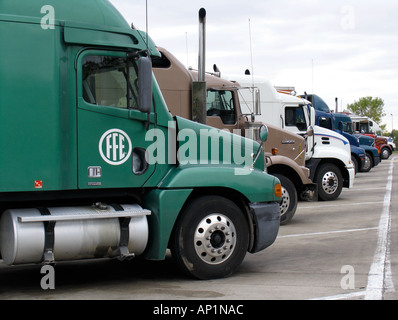 Carrello di appoggio I55 interstate Illinois USA Foto Stock