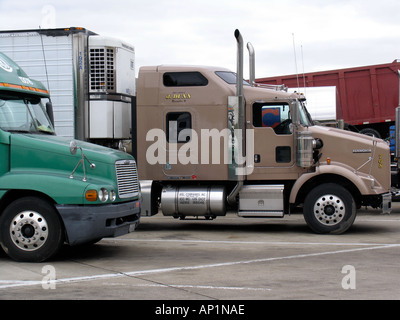 Carrello di appoggio I55 interstate Illinois USA Foto Stock