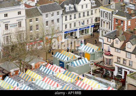 Vecchio Mercato Norwich Norfolk REGNO UNITO Foto Stock