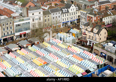 Vecchio Mercato Norwich Norfolk REGNO UNITO Foto Stock