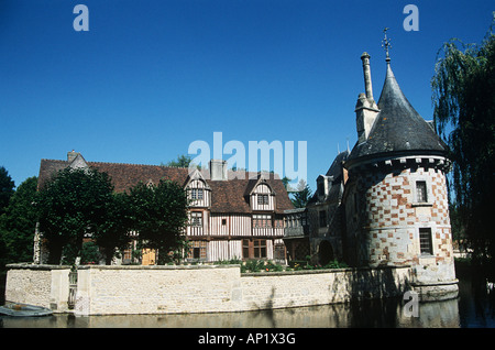 Chateau de St-Germain-de-livet, Lisieux, Normandia, Francia Foto Stock