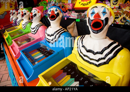Ridere clown lato mostra Avventure a Rotorua Nuova Zelanda Foto Stock