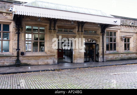 Stazione di Lancaster ingresso Foto Stock