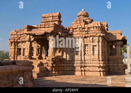 Tempio Mallikarjuna Pattadakal Sito Patrimonio Mondiale di Karnataka India Foto Stock